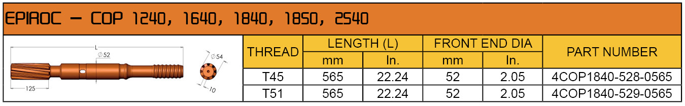 COP 1840 SHANK ADAPTER